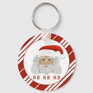 HO HO HO Santa Claus Christmas Key Ring