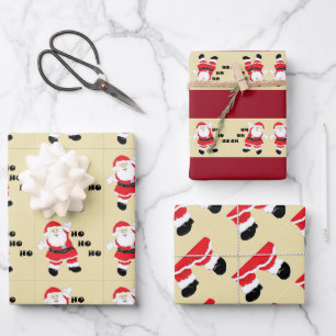 Ho Ho Ho Santa Claus Christmas Wrapping Paper