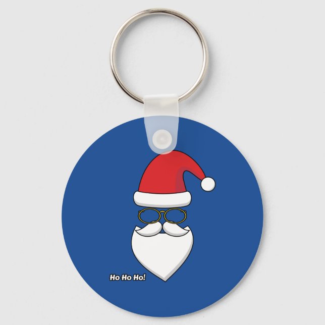 Ho Ho Ho Santa Claus Key Ring (Front)
