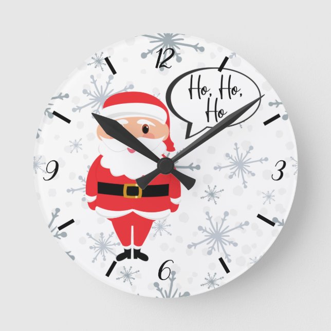 Ho, Ho, Ho Santa Clock (Front)