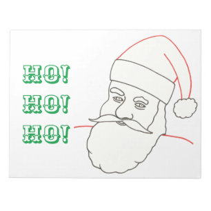 Ho! Ho! Ho! Santa Colouring Sheets on Notepads