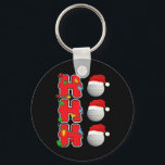 Ho-ho-ho Santa Golf Christmas Gift  Key Ring<br><div class="desc">Ho-ho-ho Santa Golf Christmas Gift</div>