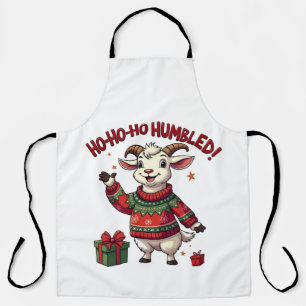 Ho Ho Ho Santa Hat Christmas Santa Goat Apron