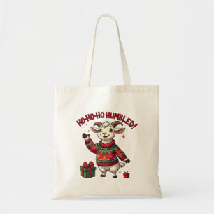 Ho Ho Ho Santa Hat Christmas Santa Goat  Tote Bag