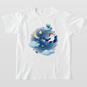Ho ho ho! Santa on the aeroplane T-Shirt