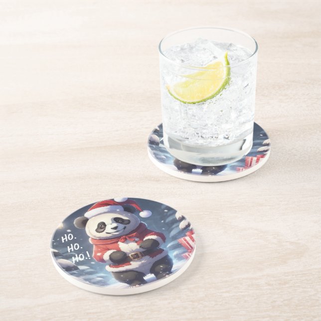 HO.HO.HO SANTA PANDA COASTER (Side)