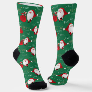 Ho Ho Ho Santa Socks