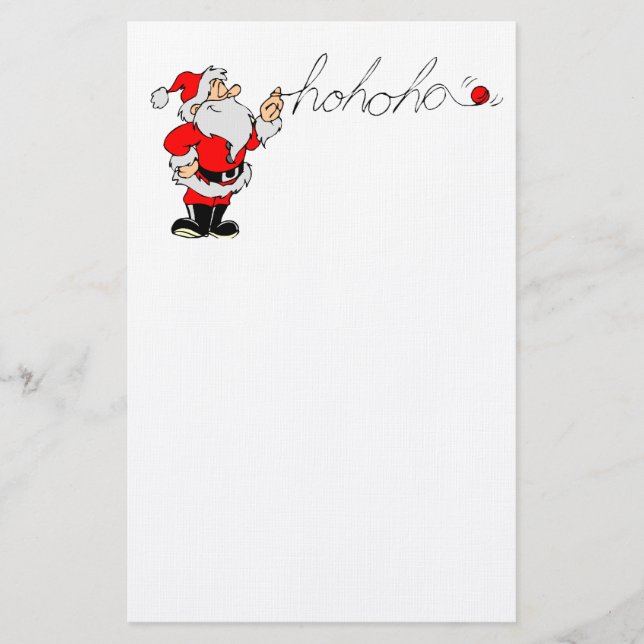 Ho Ho Ho Santa Stationery (Front)