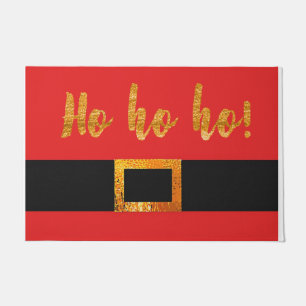 HO HO HO Santa Suit Belt Doormat Door Mat