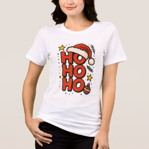 HO HO HO! Santa's Laughter & Gift Delivery! Tri-Blend Shirt
