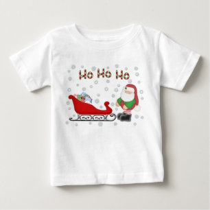 Ho Ho Ho Santas Sleigh Toddlers White T-Shirt