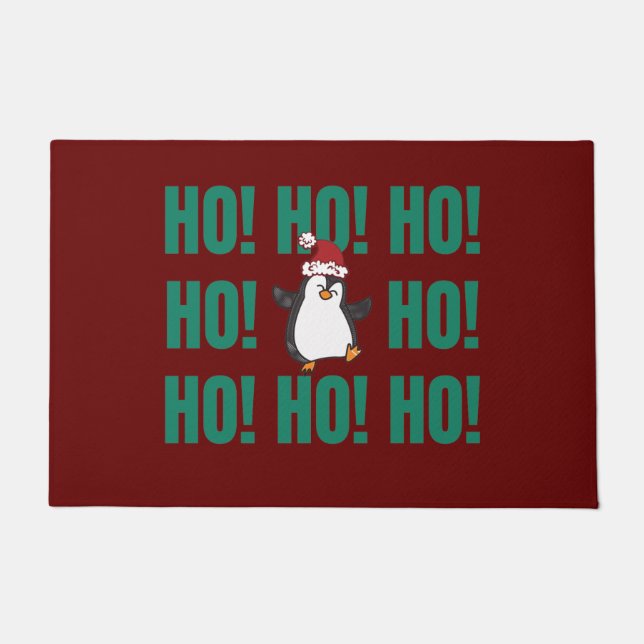 Ho Ho Ho Snowman Doormat (Front)