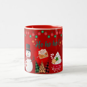 ho ho ho, snowman Merry Chrismas coffee mug