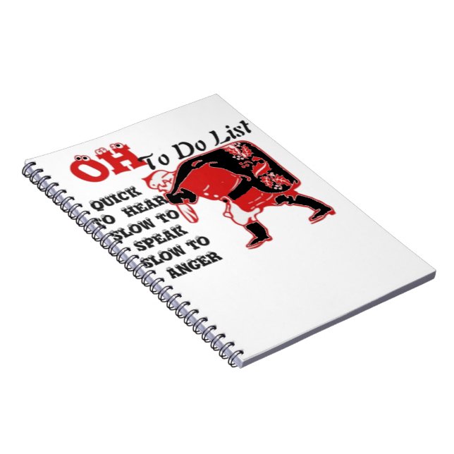 Ho Ho Ho! Special Santa To Do List Art Print Notebook (Right Side)