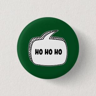 HO HO HO Speech Bubble Button