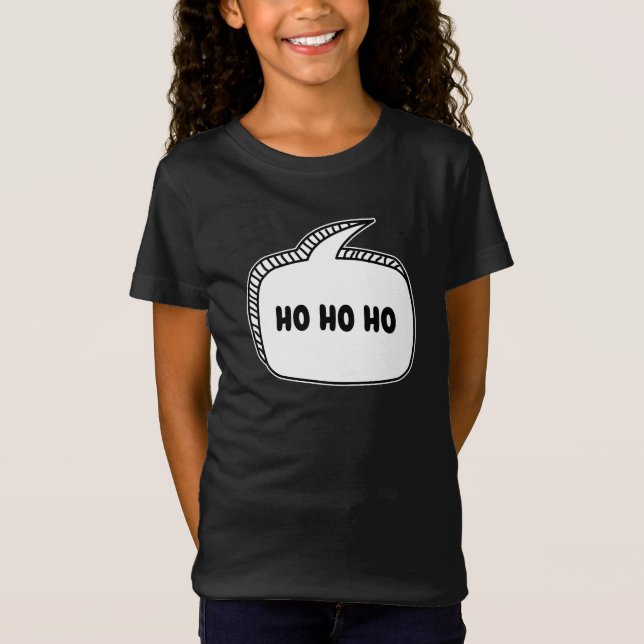 HO HO HO Speech Bubble T-Shirt (Front)
