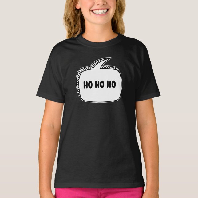 HO HO HO Speech Bubble T-Shirt (Front)