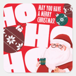 Ho ho ho  square sticker