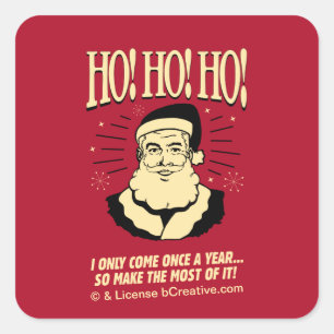 Ho! Ho! Ho! Square Sticker