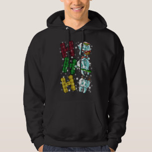 Ho Ho Ho Teeth Santa Dentist Dental Ugly Christmas Hoodie