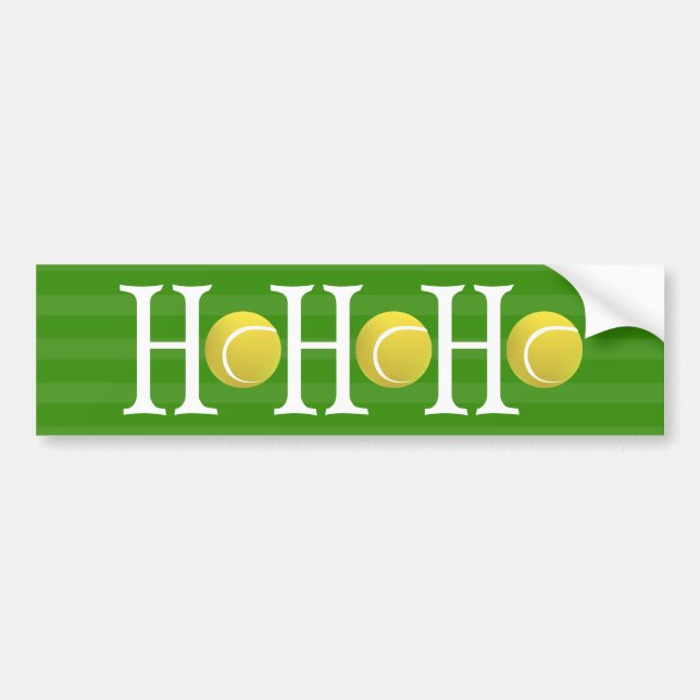 HO-HO-HO - tennis Bumper Sticker (Front)