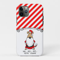 HO HO HO Very Funny Santa Costume Angry Dog Cute