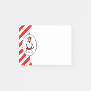 HO HO HO Very Funny Santa Costume Dog Sarcastic Post-it Notes