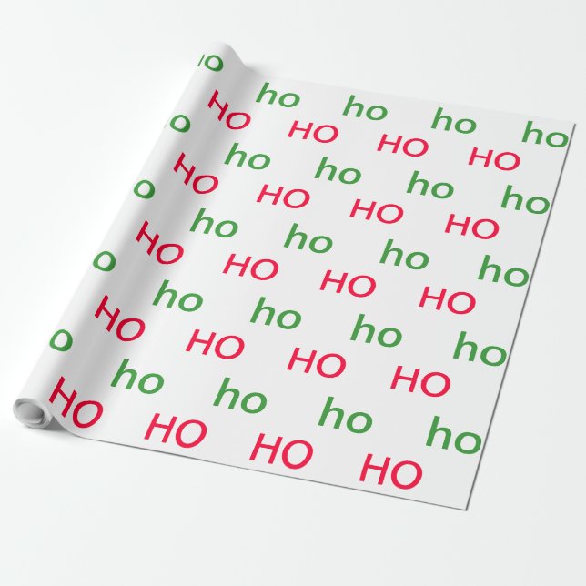 HO HO HO Wrapping Paper (Unrolled)