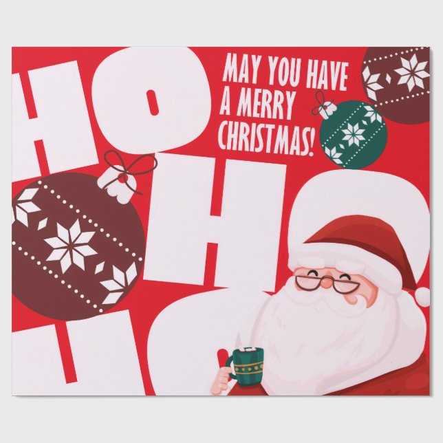 Ho ho ho  wrapping paper (Flat)