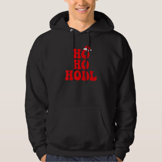 Ho Ho HODL u2013 Funny Crypto Santa Christmas Humo Hoodie