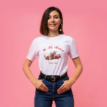 Ho Ho Hoing since 1890 vintage gnomes christmas T-Shirt<br><div class="desc">Ho Ho Hoing since 1890 Christmas is a cute and funny vintage retro t-shirt design with some christmas gnomes riding on a log.</div>