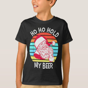 Ho Ho Hold My Beer Christmas In July Shirt _ Xmas