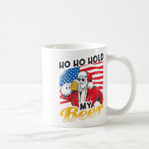 Ho Ho Hold My Beer Drink Santa Beer Christmas In J Coffee Mug