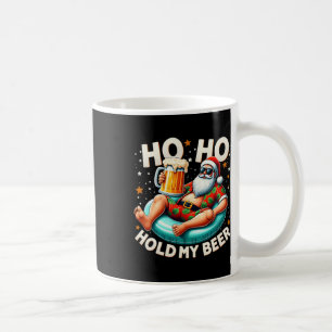 Ho Ho Hold My Beer Summer Santa Sungles Christmas Coffee Mug