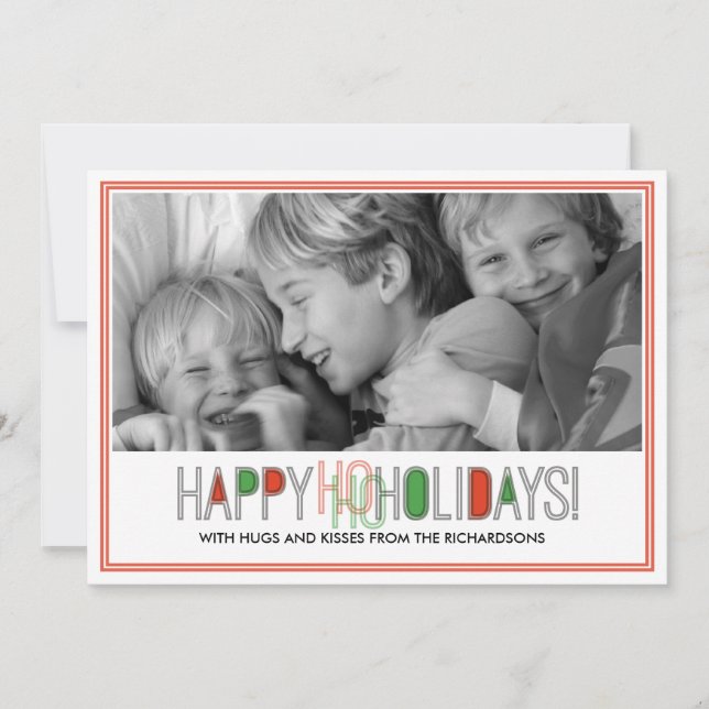 Ho Ho Holidays x1 Holiday Card (Front)