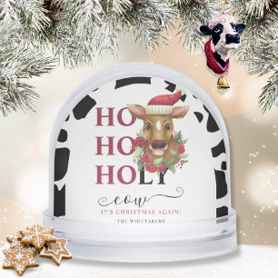 Ho Ho Holy Cow Christmas Snowglobe