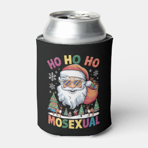 Ho Ho Homosexual Christmas Santa Holiday Gay Pride Can Cooler