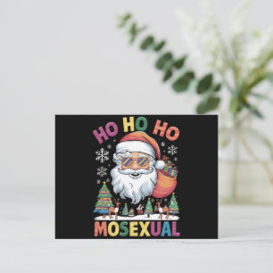 Ho Ho Homosexual Christmas Santa Holiday Gay Pride Postcard