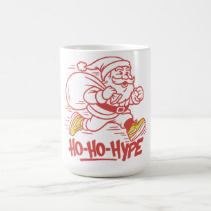 "Ho-Ho-Hype – Streetwear Santa Sneaker Coffee Mug