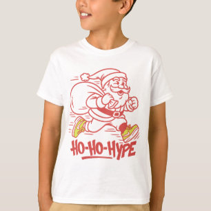 "Ho-Ho-Hype – Streetwear Santa Sneaker T-Shirt