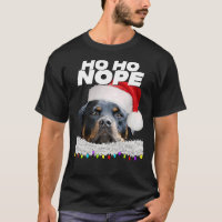 Ho Ho Nope Rottweiler Cute Christmas Rottie