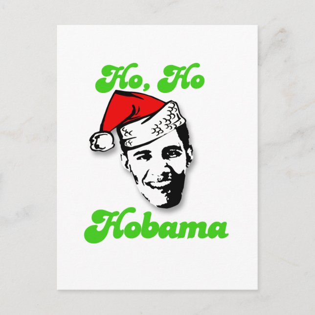 Ho, Ho, Obama Postcard (Front)