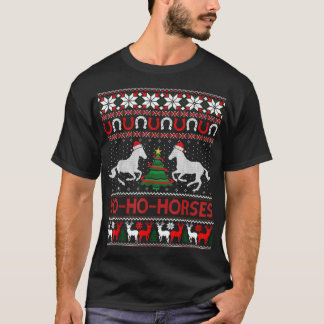 Ho Horses Xmas Ugly Christmas Sweater Equestrian 
