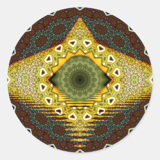 Ho Hum Tribal Classic Round Sticker