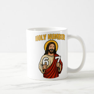 Ho-ly Number 67 Christian 6 7 Meme Men Women Coffee Mug