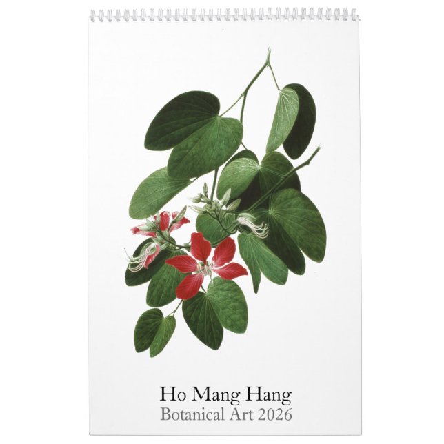 Ho Mang Hang, Botanical Art 2026 Calendar (Cover)