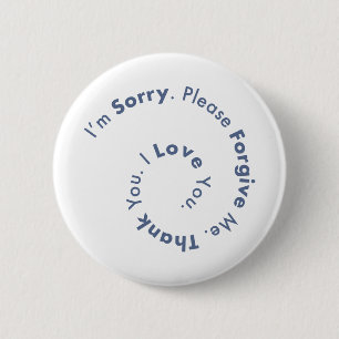 Ho’Oponopono Mantra Prayer Healing Sentences 6 Cm Round Badge