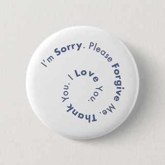 Ho’Oponopono Mantra Prayer Healing Sentences 6 Cm Round Badge