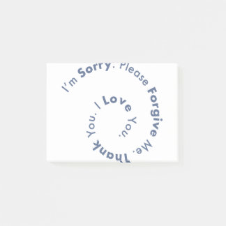 Ho’Oponopono Mantra Prayer Healing Sentences Post-it Notes