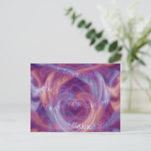 Ho' oponopono Purple Smoke Postcard